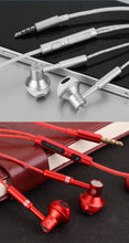 Load image into Gallery viewer, 9D Stereo Earphones Mic Headphone Headset In-ear Wired Headphones Bass Wire Earphone Earbud Phone Headset With Microphone Wired Earbuds Noise Isolating in-Ear Headphones Earphones with Mic Volume Control Plug for Sports Workout Compatible
