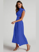 Load image into Gallery viewer, Modern Cutout Mock Neck Sleeveless Ruched Dress Elegant Dress For Women
