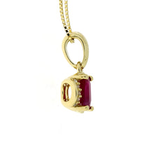 将图片加载到图库查看器，.63ct Ruby Diamond Fashion Pendants 14KT Yellow Gold
