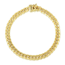 Load image into Gallery viewer, 10k Yellow Gold Semi Solid Miami Cuban Bracelet (10.70 mm)
