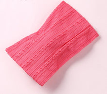 Load image into Gallery viewer, Modern Braid Nylon Bow Knot Solid Wide Nylon Headbands Turban Baby Girls Head Wrap For Girls
