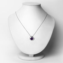 Load image into Gallery viewer, 3.30 Carat Genuine Amethyst .925 Sterling Silver Pendant
