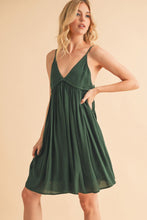 Load image into Gallery viewer, New Summer Ruched Plunge Mini Cami Dress For Women – Chic, Romantic, Flattering &amp; Alluring for Night Outs
