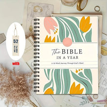 Load image into Gallery viewer, 1-Year Bible Study Plan &amp; Prayer Journal – Undated Spiral Bound
