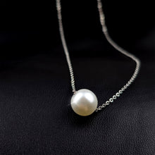 Load image into Gallery viewer, Stainless Steel Chain Necklace Minimalist Pearl Pendant Necklace
