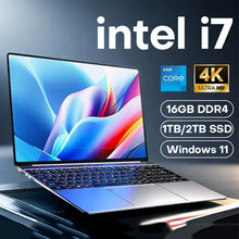 Load image into Gallery viewer, 2025 15.6" Windows 11 Pro Laptop Computer Intel Core i7 8500Y 16GB 1TB Laptops Office Computer Fingerprint Unlock Notebook PC
