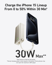 将图片加载到图库查看器，Anker Nano Power Bank (30W, Built-In USB-C Cable)
