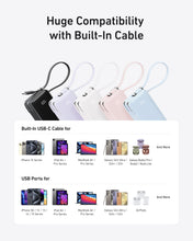 Load image into Gallery viewer, Anker Power Bank (10K, Fusion, Built-In Cable)
