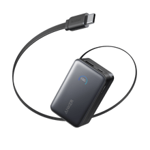将图片加载到图库查看器，Anker Nano Power Bank (10K, 45W, Built-In Retractable USB-C Cable)

