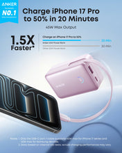 将图片加载到图库查看器，Anker Nano Power Bank (10K, 45W, Built-In Retractable USB-C Cable)
