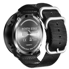 Load image into Gallery viewer, NORTH EDGE Men's sport Digital watch Hours Running Swimming Military Army watches Altimeter Barometer Compass waterproof 50m
