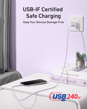 Load image into Gallery viewer, Anker USB-C to USB-C Cable (3 ft / 6 ft, 240W, Upcycled-Braided)
