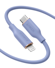 Load image into Gallery viewer, Anker <b>641</b> USB-C to Lightning Cable (Flow, 3 ft Silicone)
