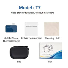 Load image into Gallery viewer, TOOLTOP T7 256*192 Android Type-C Thermal Imager 25Hz Mobile Thermal Imaging Camera for Solar Panel Power Device Fault Detect
