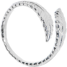 Load image into Gallery viewer, 925 Sterling Silver Feather Toe Ring
