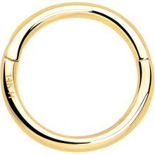 将图片加载到图库查看器，14k Solid Yellow Gold Hinged Segment Ring Elegance 18G 5/16
