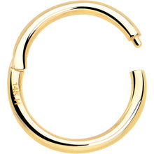 将图片加载到图库查看器，14k Solid Yellow Gold Hinged Segment Ring Elegance 18G 5/16

