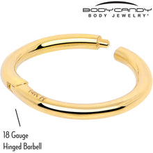 将图片加载到图库查看器，14k Solid Yellow Gold Hinged Segment Ring Elegance 18G 5/16
