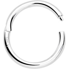 将图片加载到图库查看器，14k Solid White Gold Hinged Segment Ring Elegance 18G 5/16
