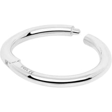 将图片加载到图库查看器，14k Solid White Gold Hinged Segment Ring Elegance 18G 5/16
