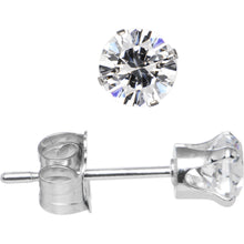 Load image into Gallery viewer, 925 Sterling Silver CZ Stud Earrings
