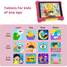 Load image into Gallery viewer, 7Inch Kid Tablet Android13, 5GB RAM 32GB ROM,128GB Expand,WiFi,2500mAh Battery,Dual Camera, Children's Gift Kids Software,PK BDF
