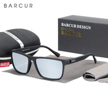 将图片加载到图库查看器，BARCUR Sports Polarized Sunglasses for Men Lightweight TR90 Square Fishing &amp; Travel Eyewear UV400 Protection Men Accessory

