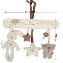 Load image into Gallery viewer, Hanging Rabbit Baby Hand Bell Plush Stroller Toy
