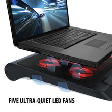 Load image into Gallery viewer, Enhance GXC1 Laptop Stand 5‑Fan USB‑Powered (Red)
