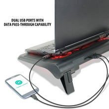 Load image into Gallery viewer, Enhance GXC1 Laptop Stand 5‑Fan USB‑Powered (Red)
