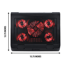 Load image into Gallery viewer, Enhance GXC1 Laptop Stand 5‑Fan USB‑Powered (Red)
