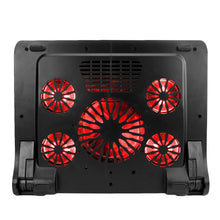 Load image into Gallery viewer, Enhance GXC1 Laptop Stand 5‑Fan USB‑Powered (Red)

