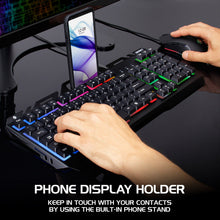 Load image into Gallery viewer, Enhance Infiltrate KL2 Membrane Gaming Keyboard – Multi-Color LED – Metal Build – Quiet Switches
