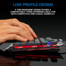 Load image into Gallery viewer, Enhance Infiltrate KL2 Membrane Gaming Keyboard – Multi-Color LED – Metal Build – Quiet Switches

