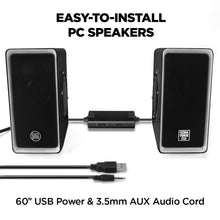 Load image into Gallery viewer, GOgroove SonaVERSE O2i USB‑Powered LED Speaker Driver 2.0 – 14 W Peak
