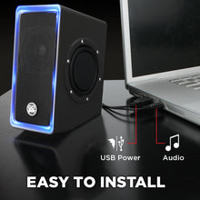 Load image into Gallery viewer, GOgroove SonaVERSE O2i USB‑Powered LED Speaker Driver 2.0 – 14 W Peak
