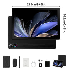 Load image into Gallery viewer, A10L 10 Inch Android Tablet 12GB RAM 64GB ROM IPS HD Touch Screen with Keyboard Case Mouse Stylus 8 in 1 Tablet Kit
