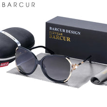 将图片加载到图库查看器，BARCUR Sunglasses Trendy Butterfly Design Fashion Women Sunglasses Polarized Lens Ladies Sun Glasses UV400 Protection for Hot Summer Days
