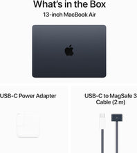 Load image into Gallery viewer, MacBook Air (2024) 13-inch – Apple M3 8-Core GPU – 8GB RAM 256GB SSD | Midnight
