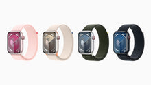 Load image into Gallery viewer, Apple Watch Series 9 (2023) – 41mm GPS Wi-Fi – Aluminum Case with Black Sport Band
