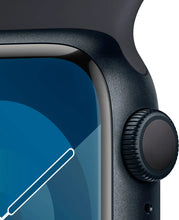 Load image into Gallery viewer, Apple Watch Series 9 (2023) – 41mm GPS Wi-Fi – Aluminum Case with Black Sport Band
