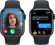 Load image into Gallery viewer, Apple Watch Series 9 (2023) – 45mm GPS Wi-Fi – Aluminum Case with Black Sport Band
