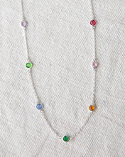 Load image into Gallery viewer, Silver Pop of Color Necklace
