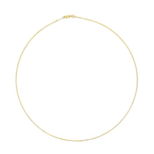 将图片加载到图库查看器，Solid 14K Yellow Gold 0.75mm Classic Box Chain Necklace. Unisex Chain - Size 16 Inches
