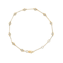 Load image into Gallery viewer, 14K White Gold 1/2 Cttw Bezel Set Lab Grown Diamond Station Bracelet
