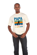 将图片加载到图库查看器，Papa Man, Myth, Legend Men's Bamboo Viscose/Organic Cotton Short Sleeve Graphic T-Shirt
