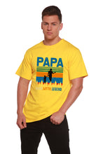 将图片加载到图库查看器，Papa Man, Myth, Legend Men's Bamboo Viscose/Organic Cotton Short Sleeve Graphic T-Shirt
