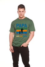将图片加载到图库查看器，Papa Man, Myth, Legend Men's Bamboo Viscose/Organic Cotton Short Sleeve Graphic T-Shirt
