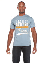 Load image into Gallery viewer, I'm not Retired Men's Bamboo Viscose/Organic Cotton Short Sleeve Graphic T-Shirt
