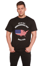 Load image into Gallery viewer, 4th of July Men's Bamboo Viscose/Organic Cotton Short Sleeve Graphic T-Shirt
